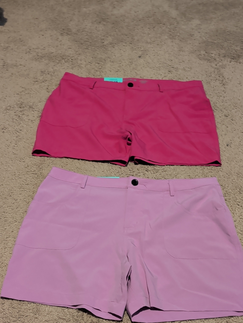 Reel Legends Women's Two-Pack Golf Shorts - Pink/Purple NWT